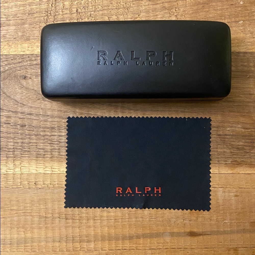 Ralph Lauren Black Eyeglass Case w/ Cleaning Cloth